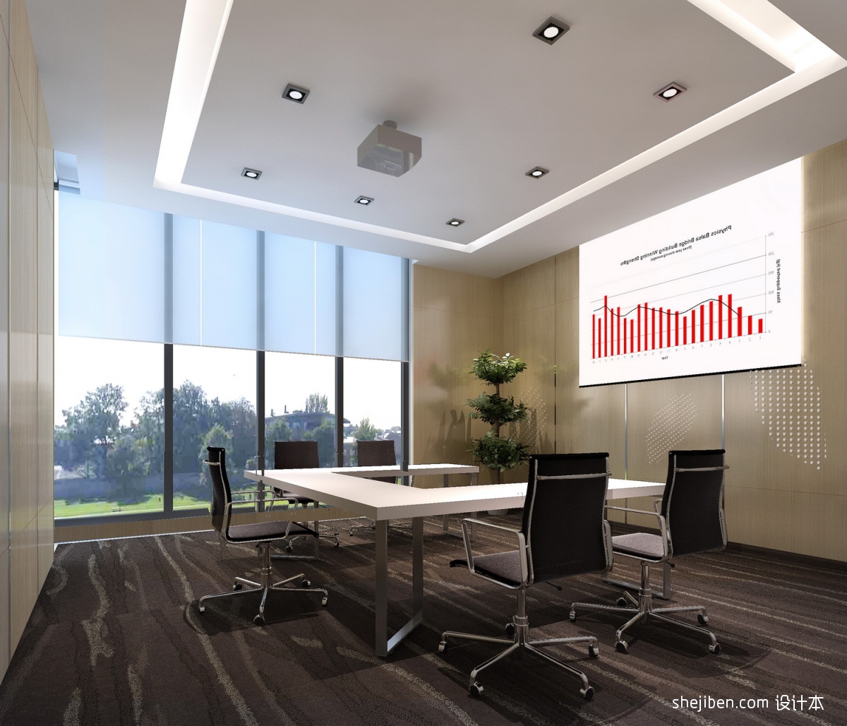 3ds max效果图 场景表现 老板办公室 会议室 室内设计|三维|建筑/空间|fei1762 - 原创作品 - 站酷 (ZCOOL)