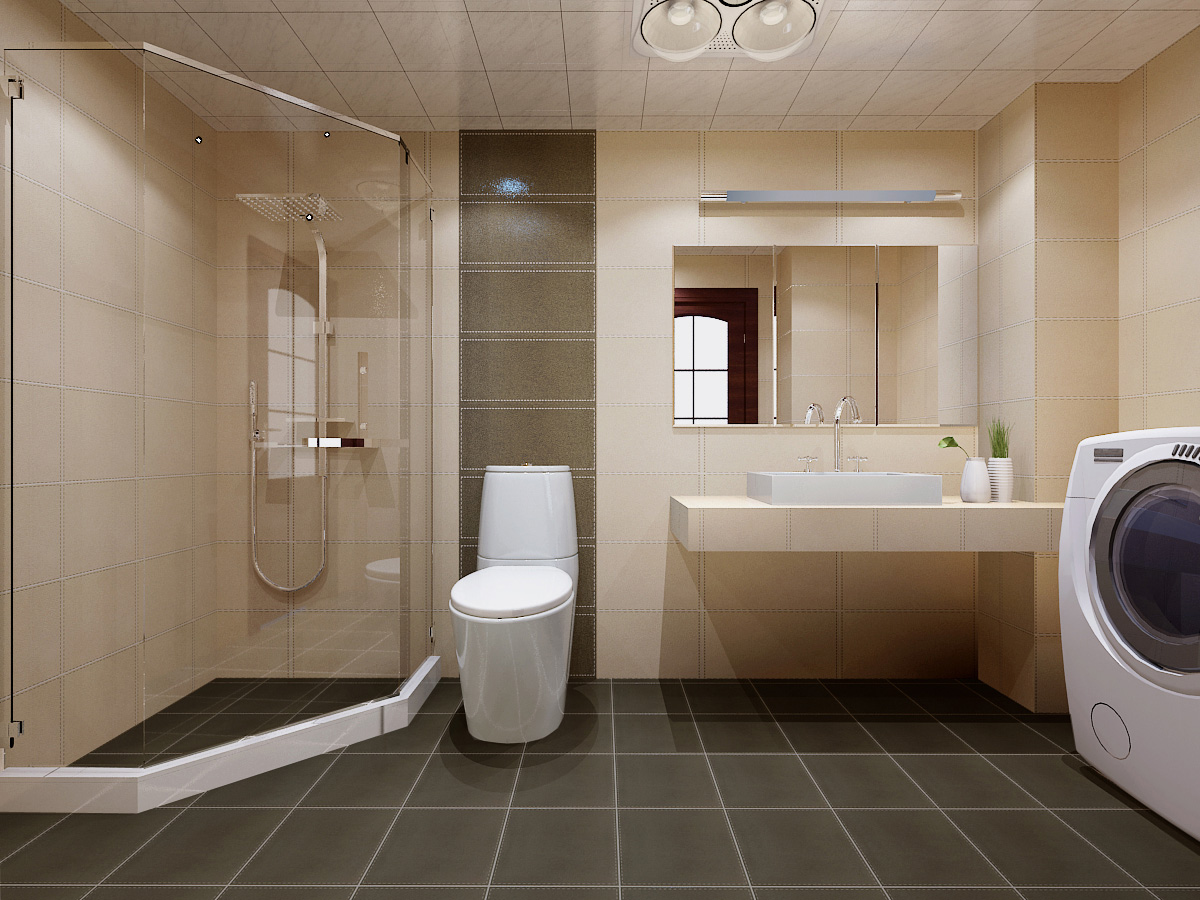 简约风格别墅浴室装修设计图片_装信通网效果图