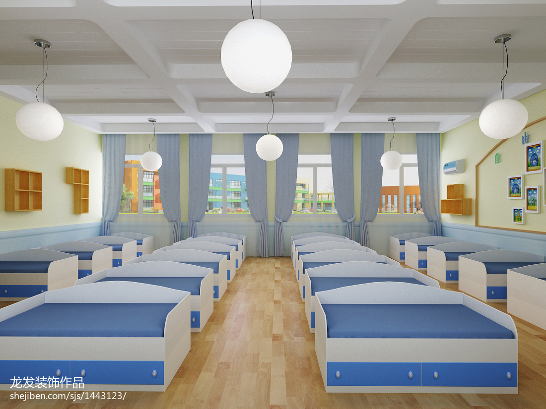 混搭风格幼儿园床装修效果图 – 设计本装修效