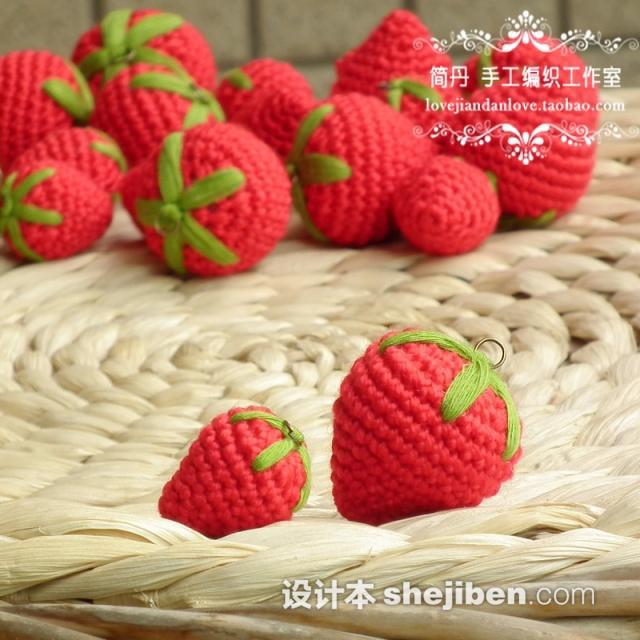 手工编织草莓家居饰品图片 – 设计本装修效果