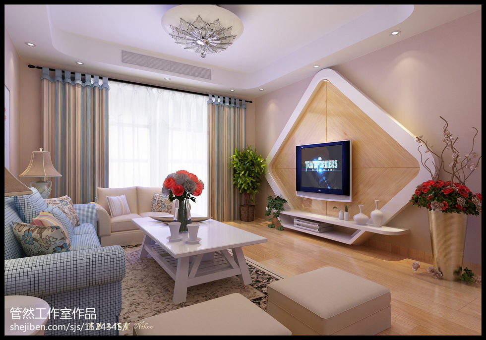 深圳星河盛世--小时代_室内家装客厅电视墙设
