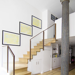 客厅阁楼楼梯装修效果图_客厅阁楼楼梯室内设计图片大全 - 设计本