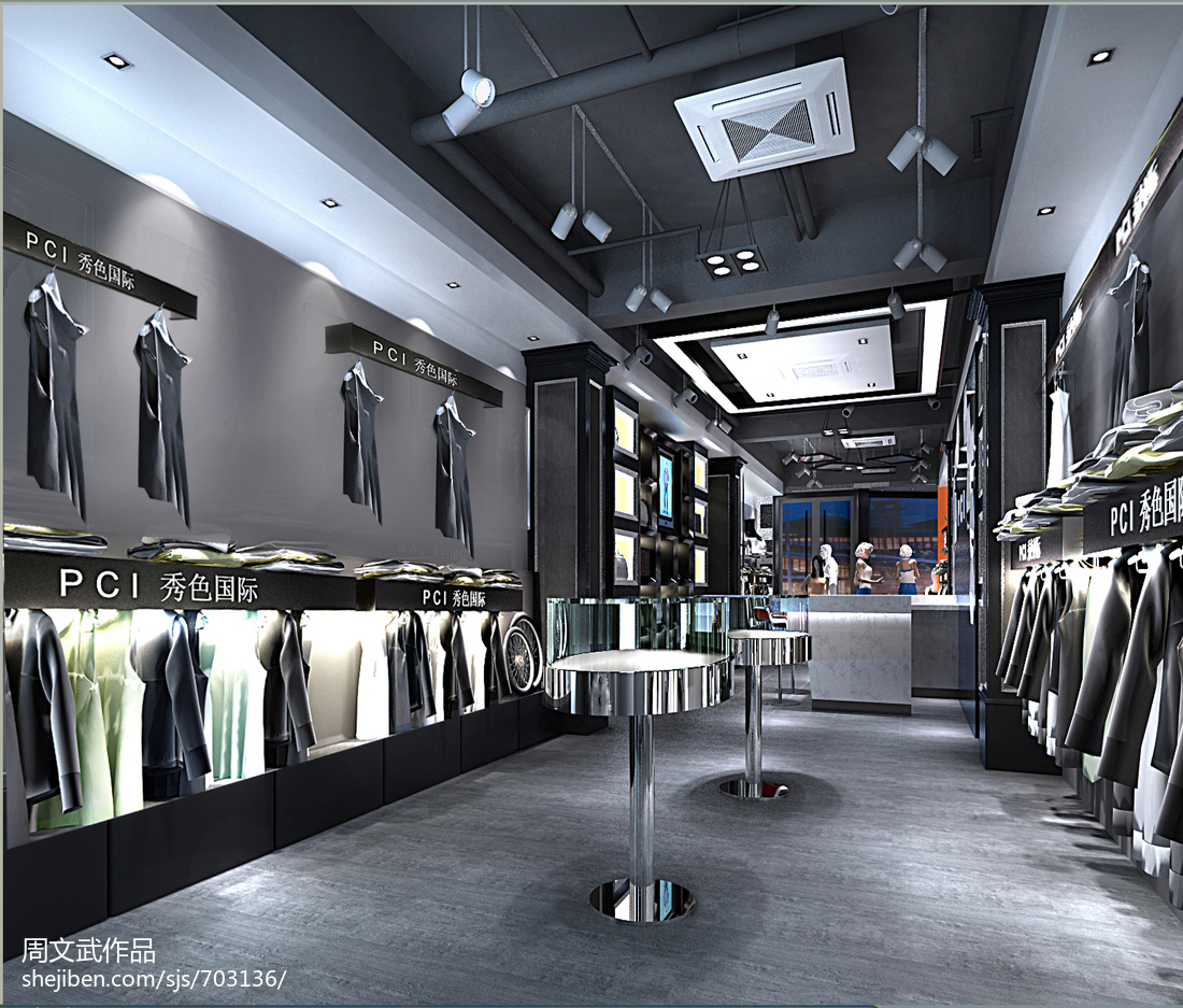 品牌服装店铺设计 空间设计|空间|室内设计|观隐设计工作室 - 原创作品 - 站酷 (ZCOOL)