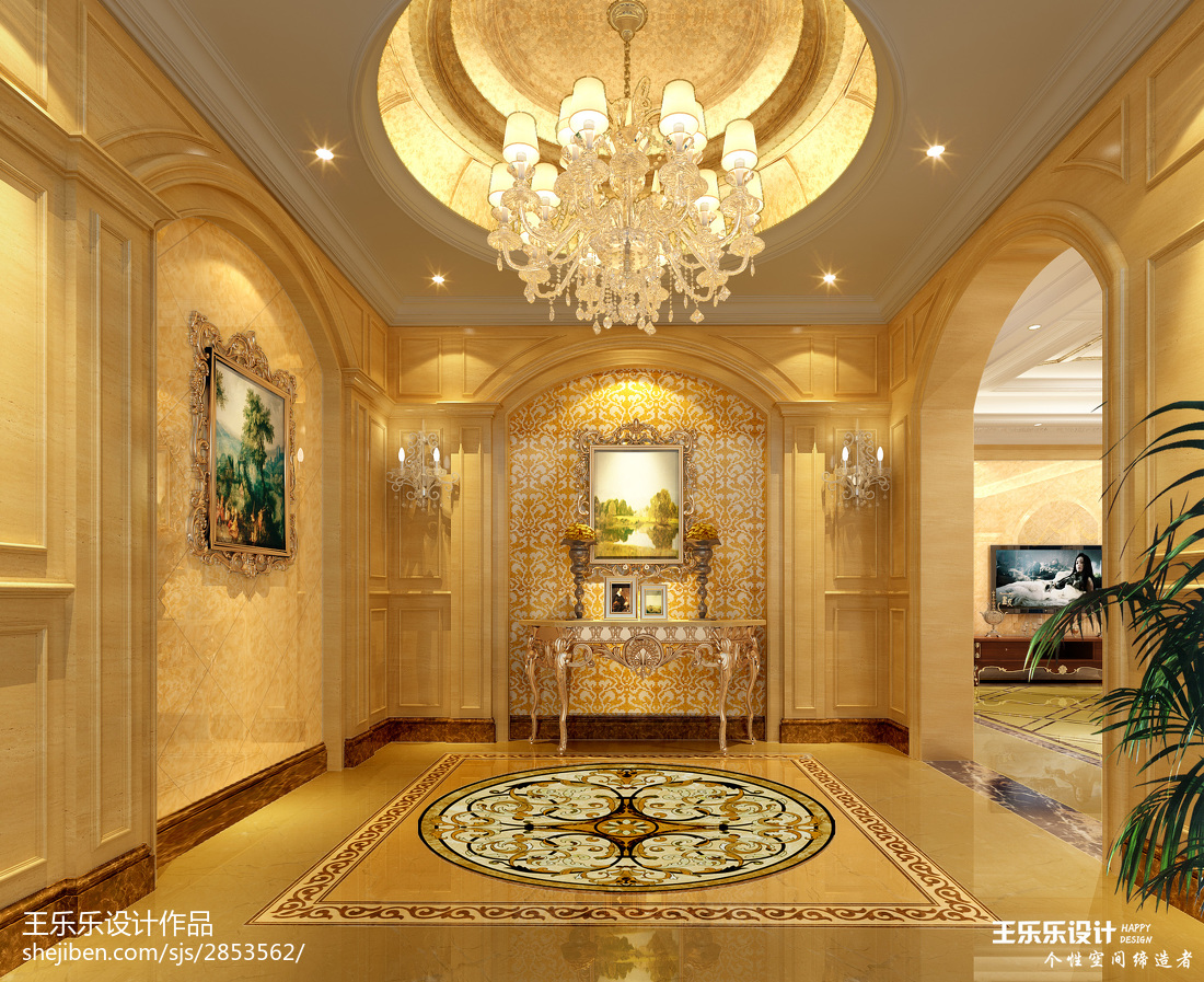 新中式二居60平米房子装修效果图-京达公寓-业之峰装饰北京分公司