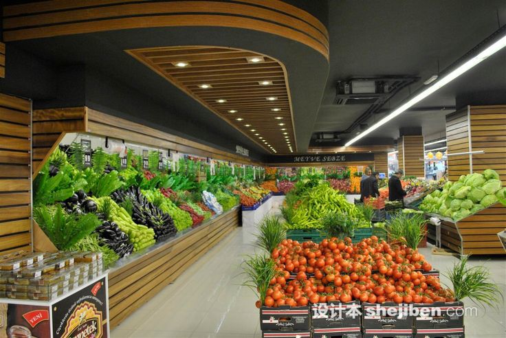 水果蔬菜超市效果图欣赏 – 设计本装修效果图