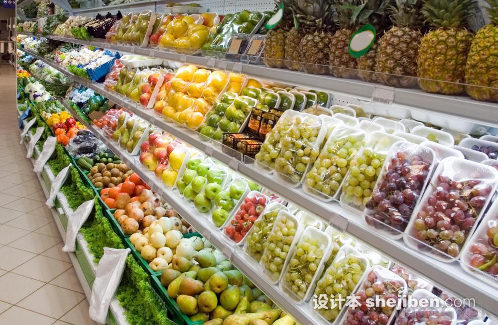 超市水果展示柜设计效果图 – 设计本装修效果