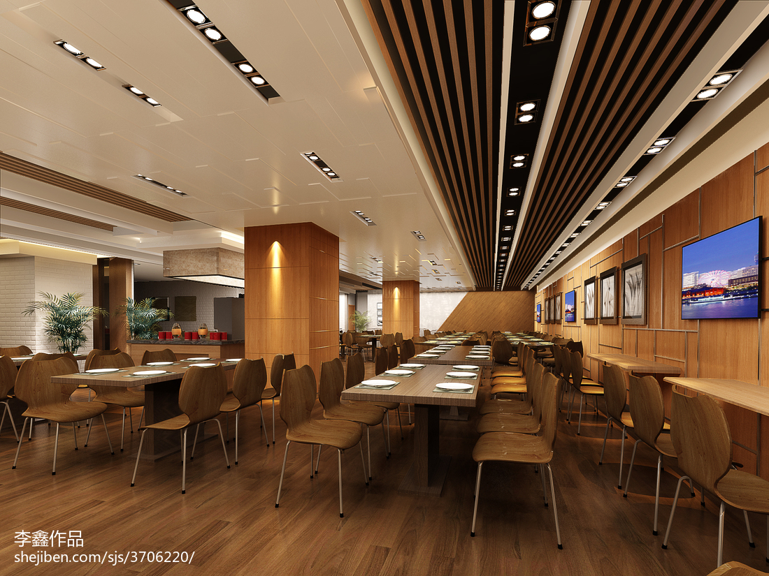 OPPO深圳湾总部员工餐厅 | 叁上叁设计-设计案例-建E室内设计网
