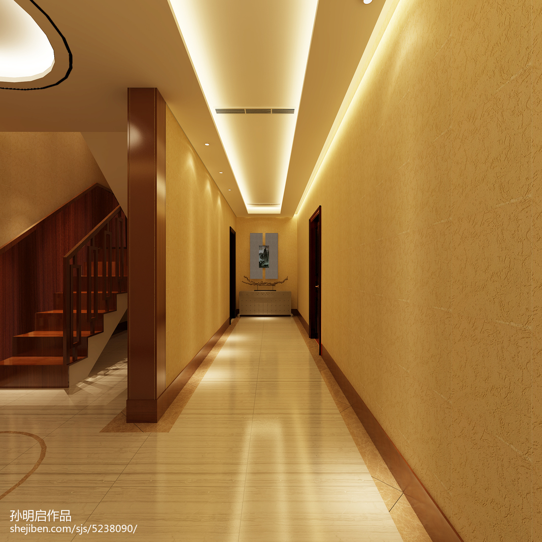 最新走廊地砖铺贴效果图片 – 设计本装修效果图
