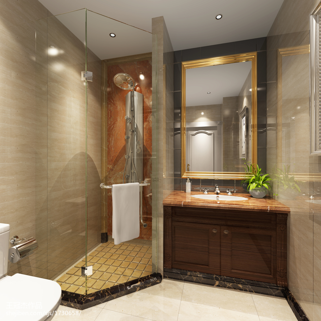 50个奢华豪宅浴室装修设计