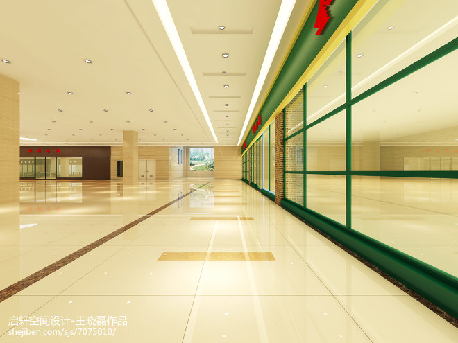 陕西西安户县商场三层餐饮公共区-装修设计效