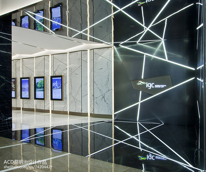 广州igc天汇广场展厅-装修设计效果图