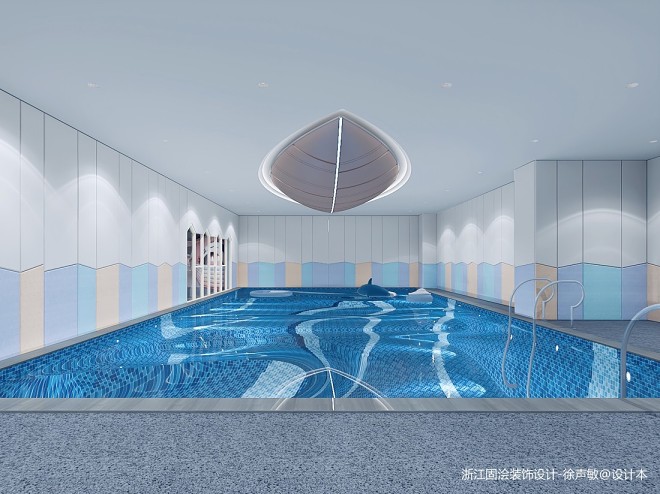 300万元教育机构500平米装修案例_效果图 - 义乌新光汇商场儿童游泳馆