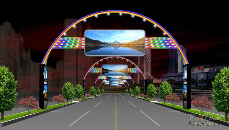 灯光隧道 – 设计本装修效果图