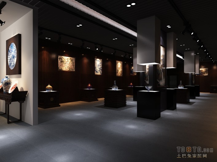 陶瓷展厅布置效果图陶瓷展厅背景效果图图片5