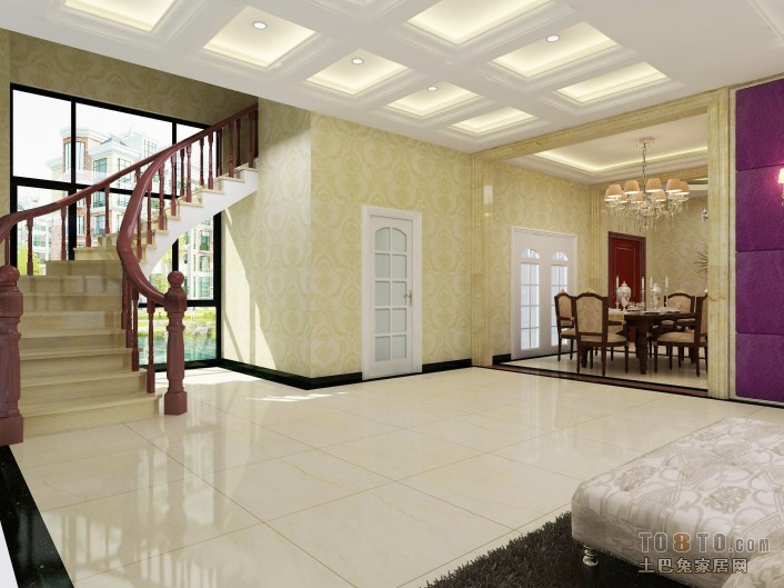 客厅楼梯 – 设计本装修效果图