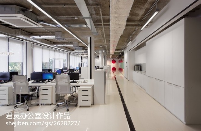 loft风格互联网公司-装修设计效果图-君灵办公室