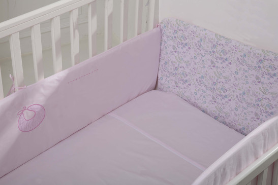 爱婴室、丽家宝贝同步销售 好心情 婴儿床围 绣