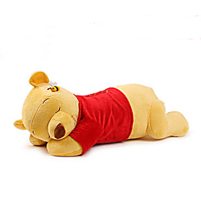 包邮迪士尼趴趴维尼熊公仔睡熊抱枕小熊布娃娃玩偶儿童枕头小礼物