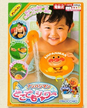 现货日本Pinocchio面包超人花洒 婴儿儿童 花洒