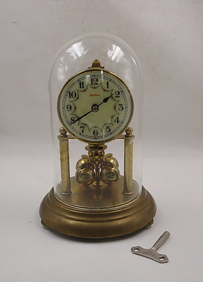 德国400天莎茨全铜机械台钟/全铜西洋老钟表座钟/古董欧式台钟