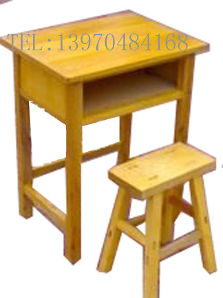 【3钻厂家】 jx-88 单人实木学生课桌椅 硬杂实