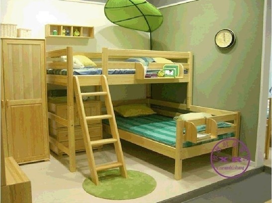 实木上下铺床+儿童高低床