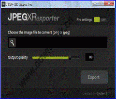 高清图片转换(JPEG-XR Exporter) v1.0 英文免费版下载
