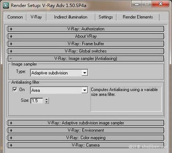 【adv 1.5 sp4】vray1.5 渲染器英文版32位免费下载0