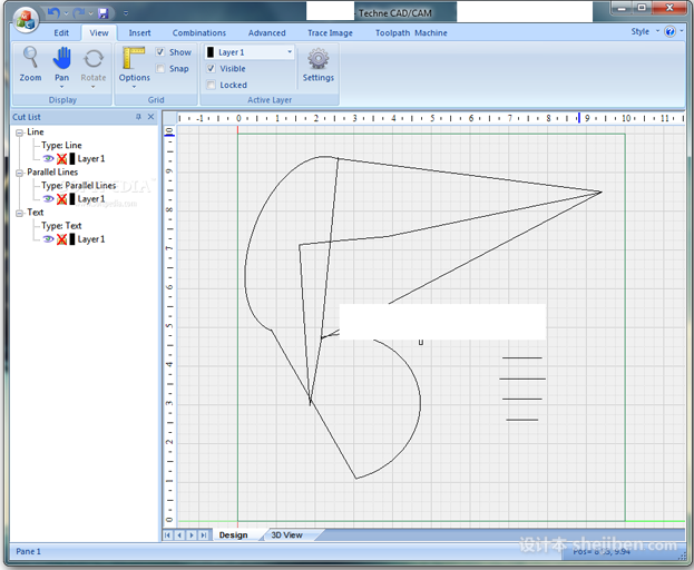 Techne CAD/CAM(CAD制图画图工具) v1.0 官方英文版下载0