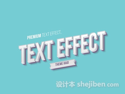 Text Effect立体3D文字模板下载0