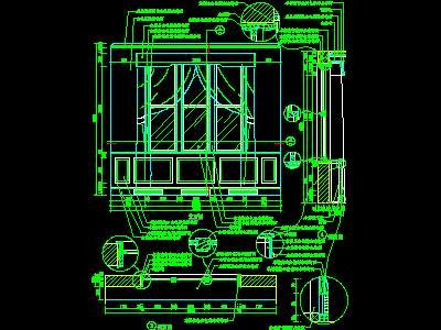 CAD窗详图素材4--CAD图块素..施工图