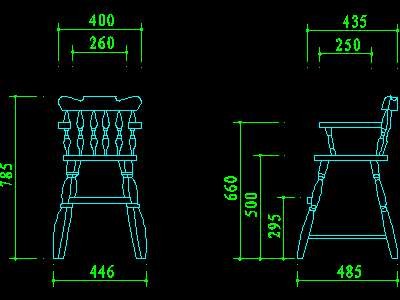 椅子家具图块素材25--CAD图..施工图