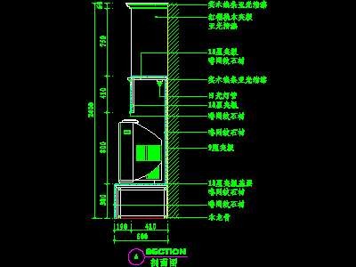 客厅装饰柜CAD详图素材69--..施工图