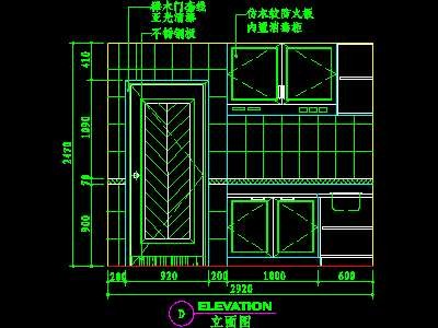 厨房实例CAD祥图57--CAD空..施工图