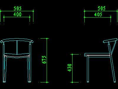 椅子家具图块素材11--CAD图..施工图