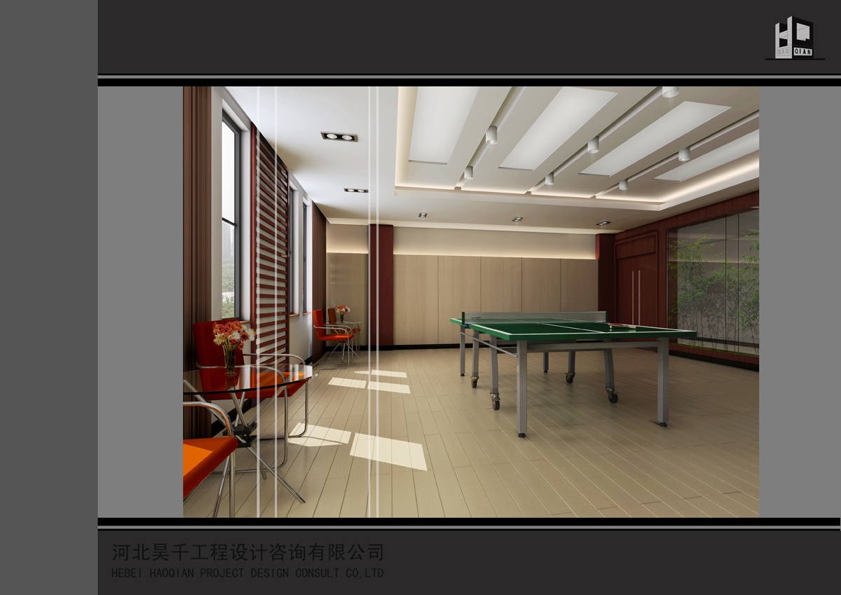 现代活动中心乒乓球室su模型下载_ID12123053_sketchup模型下载-欧模网