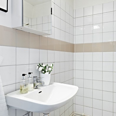 混搭风格简单家用家居卫生间洗手盆装修效果图片