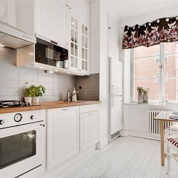 现代简约风格厨房白色橱柜装修效果图欣赏