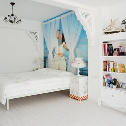 地中海风格复式家卧室衣柜装修效果图