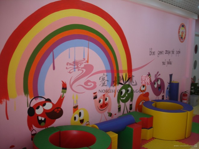 幼儿园墙面设计彩绘图片