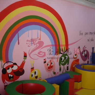 幼儿园墙面设计彩绘图片