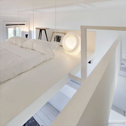 简约清爽复式公寓设计简约小卧室装修效果图
