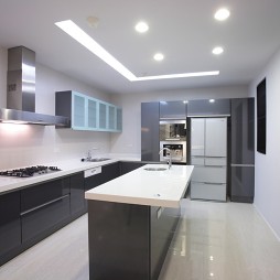 现代风格家居设计台南席悅林宅开放式厨房装修效果图