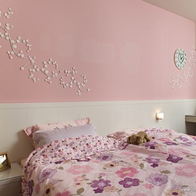 台北国家世纪馆样板粉色系儿童房装修效果图