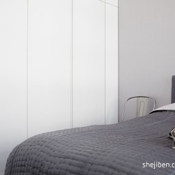 10万打造清爽舒适的纯净之家现代卧室衣柜装修效果图