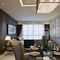 东莞世纪城三期现代住宅室内设计餐厅吊灯装修效果图