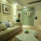 小清新客厅绿色家装效果图