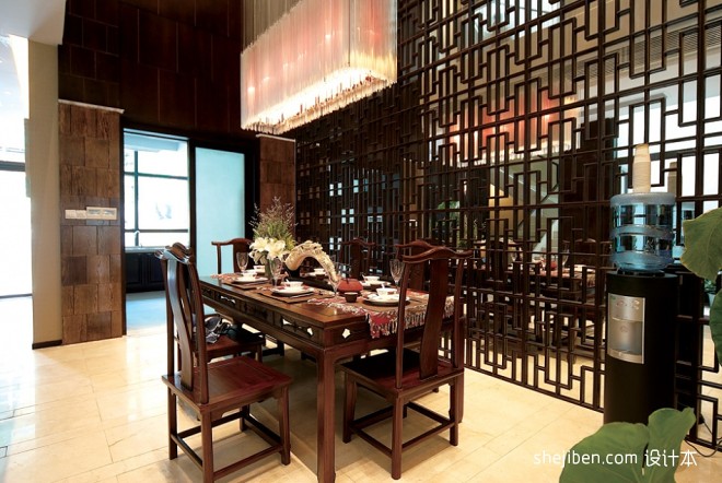 中式风格餐厅装修效果图大全2013图
