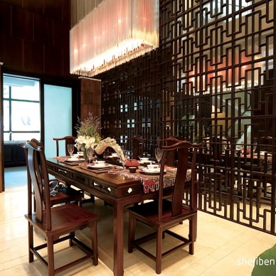 中式风格餐厅装修效果图大全2013图片