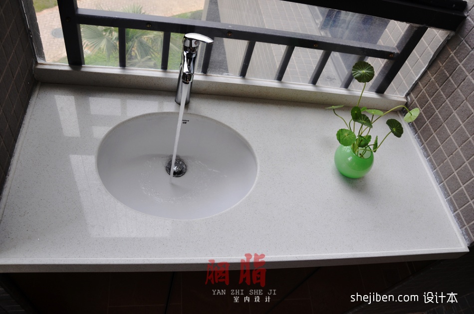 广州胭脂设计现代简约风格家装洗手盆装修效果图